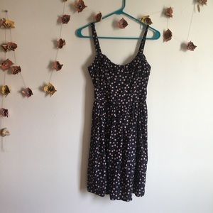 Blue mini dress with cherries 🍒 Modcloth